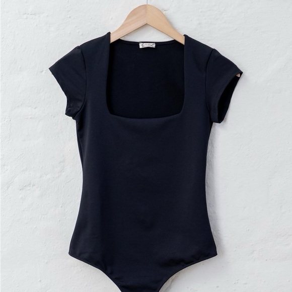 Free People Other - Free People Black Shapewear Bodysuit